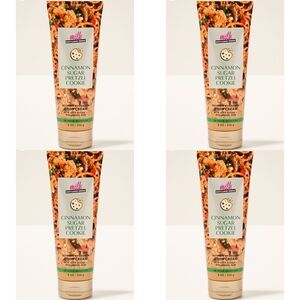 Bath Body Works Milk Bar Cinnamon Sugar Pretzel Cookie Body Cream Lot of 4 NEW